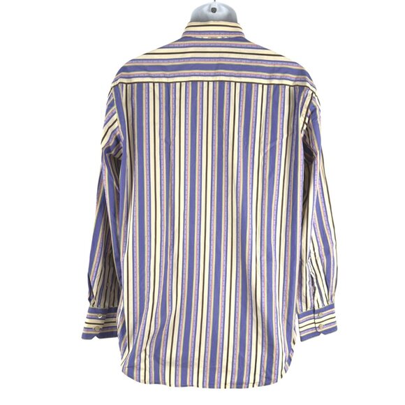 Robert Graham Button Front Shirt Mens Large Striped Long‎ Sleeve TP-3353 - Picture 5 of 12